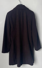 Load image into Gallery viewer, Charles Klein Womens Black Long Sleeve Collared Button Front Trench Coat Size 6