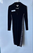 Load image into Gallery viewer, Michael Kors Womens Black White Long Sleeve Short Mini Dress Size XS