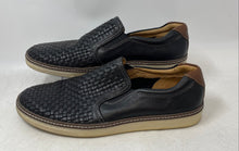 Load image into Gallery viewer, Johnston & Murphy Mens McGuffey 2 Black Woven Leather Slip-On Loafer Shoes 10M