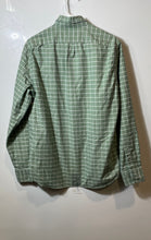 Load image into Gallery viewer, J. Crew Mens Green White Plaid Cotton Long Sleeve Collared Button-Up Shirt Sz M