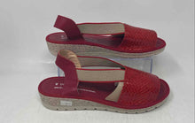 Load image into Gallery viewer, Doctor Cutillas Womens Red Leather Open Toe Slip-On Slingback Sandals Size 40