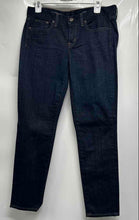 Load image into Gallery viewer, Toothpick Womens Blue Dark Wash Pockets Denim Skinny Jeans Size 28 With Tag