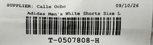 Load image into Gallery viewer, Adidas Mens Climalite White 3-Stripes Elastic Waist Athletic Shorts Size Large