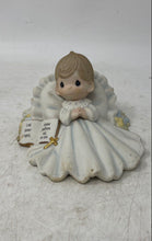 Load image into Gallery viewer, Precious Moments Angel In Thy Light Shall We See Light Porcelain Candle Holder