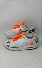 Load image into Gallery viewer, Nike Mens Air Max 1 SE White Orange Leather Lace-Up Low Top Sneaker Shoes Size 9