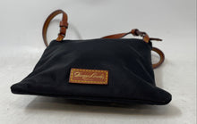 Load image into Gallery viewer, Dooney & Bourke Womens North South Black Brown Triple Zipper Crossbody Bag