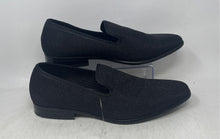 Load image into Gallery viewer, Carlos Morandi Mens Black Glitter Round Toe Slip-On Loafer Shoes Size 13D