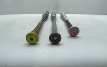 Load image into Gallery viewer, Lot Of 3 Pcs Tee Ball Black Silver-Tone Aluminum Outdoor Game Baseball Bats