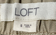 Load image into Gallery viewer, Loft Womens Khaki Slash Pocket Flat Front Drawstring Cargo Shorts Size S