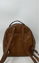Load image into Gallery viewer, Michael Kors Womens Jessa Brown Pebbled Leather Adjustable Strap Zipper Backpack