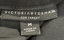 Load image into Gallery viewer, Victoria Beckham Womens Black Long Sleeve Shift Dress Size Medium