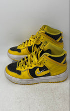 Load image into Gallery viewer, Nike Womens Dunk High Up DH3718-001 Yellow Black Lace-Up Sneaker Shoes Size 7.5