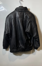 Load image into Gallery viewer, Express Womens Black Leather Long Sleeve Front Full-Zip Bomber Jacket Size M/2