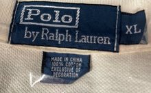Load image into Gallery viewer, Polo Ralph Lauren Mens Beige Cotton Short Sleeve Collared Polo Shirt Size XL