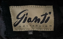 Load image into Gallery viewer, Gianti Collection Mens Black Leather Long Sleeve Button-Front Jacket Size XXL