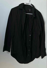 Load image into Gallery viewer, Banana Republic Womens Black Cotton Long Sleeve Button-Up Shirt Size Medium