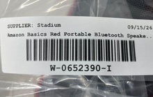Load image into Gallery viewer, AmazonBasics Model BSK30 Red Portable Bluetooth Wireless Speaker Not Tested