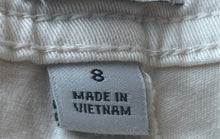 Load image into Gallery viewer, A New Day Womens Cream Flat Front Pockets Straight Leg Cargo Pants Size 8