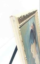 Load image into Gallery viewer, Paint The Numbers Style Painting From The 70s Depicting A Girl With Flowers