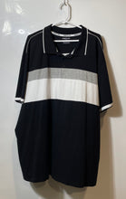 Load image into Gallery viewer, Kenneth Cole Mens Black White Gray Short Sleeve Collared Polo Shirt Size 4X