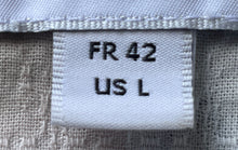 Load image into Gallery viewer, Lacoste Mens Beige & Blue Plaid Spread Collar Short Sleeve Button-Up Shirt Sz L