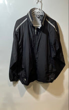Load image into Gallery viewer, Starter Mens Black Pockets Long Sleeve Full Zip Windbreaker Jacket Size Large