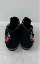 Load image into Gallery viewer, Sam Edelman Girls Petty Black Red Embroidered Block Heel Ankle Bootie Size 1