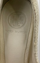 Load image into Gallery viewer, Authentic Tory Burch Womens Ambrose Cream Leather Wedge Pump Heels Size 7M Worn