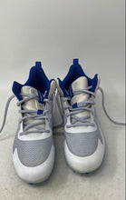 Load image into Gallery viewer, Under Armour Mens Command MC Mid 3025639-102 White & Blue Football Cleats Size 7