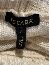 Load image into Gallery viewer, Authentic Escada Womens Beige Multicolor Long Sleeve Pullover Sweater Size S