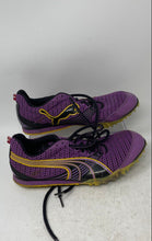 Load image into Gallery viewer, Puma Womens Complete TFX Sprint 3 Purple Yellow Lace-Up Track Spikes Size 7W