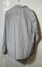 Load image into Gallery viewer, Banana Republic Mens Blue White Printed Long Sleeve Button-Up Shirt Size L