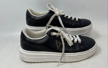 Load image into Gallery viewer, Guess Womens Denesa Black White Low Top Lace-Up Sneaker Shoes Size 7.5M