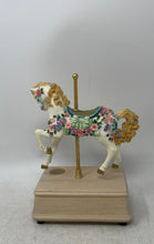 Load image into Gallery viewer, San Francisco Music Box Company Multicolor Engraved Musical Horse Carousel
