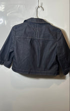 Load image into Gallery viewer, Ann Taylor Loft Womens Dark Blue Jean 3/4 Sleeve Cropped Jacket Size 2P