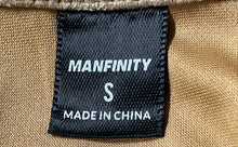 Load image into Gallery viewer, Manfinity Mens Brown Short Sleeve Round Neck Loose Pullover T-Shirt Size Small