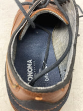Load image into Gallery viewer, Sonoma Goods For Life Mens Freer Brown Blue Lace-Up Oxford Dress Shoes Size 10M