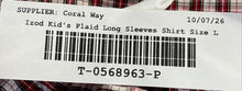 Load image into Gallery viewer, Izod Kids Red White Plaid Long Sleeve Collared Button-Up Shirt Size L 14/16R