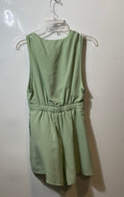 Load image into Gallery viewer, Urban Outfitters Womens Green Plaid Button Down One-Piece Romper Size S-P