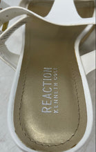 Load image into Gallery viewer, Kenneth Cole Reaction Womens White Buckle Wedge Platform Sandals Size 7.5