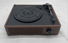 Load image into Gallery viewer, M49 Brown Portable 3 Speed Bluetooth Wireless Turntable Record Player Not Tested