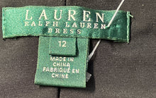 Load image into Gallery viewer, Lauren Ralph Lauren Womens Black White Sleeveless Sheath Dress Size 12