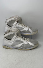 Load image into Gallery viewer, Nike Mens Air Jordan 7 Retro 304775-120 White Gray Lace-Up Sneakers Shoes Sz 15