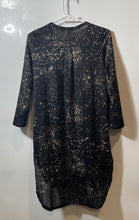 Load image into Gallery viewer, H&M Womens Black Multicolor Printed 3/4 Sleeve Tunic Dress Size XS
