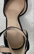 Load image into Gallery viewer, Kelly & Katie Womens Emagray Black Leather Buckle Ankle Strap Heels Size 7