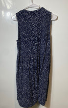 Load image into Gallery viewer, Old Navy Womens Blue White Printed Sleeveless V-Neck A-Line Dress Size Medium