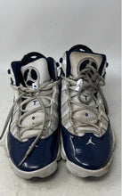 Load image into Gallery viewer, Nike Mens Jordan 6 Rings 322992-324 White Blue Sneaker Shoes Size 8.5
