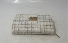 Load image into Gallery viewer, Badgley Mischka Womens White Printed Card Holder Small Zip-Around Wallet