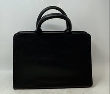 Load image into Gallery viewer, Michel Germain Paris Womens Black Leather Detachable Strap Zipper Satchel Bag