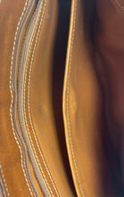 Load image into Gallery viewer, Dooney & Bourke Womens Cream Khaki Leather Inner Pockets Crossbody Bag